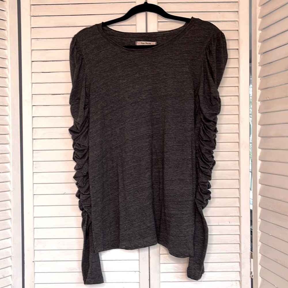 Gray long sleeve top - Picture 3 of 3